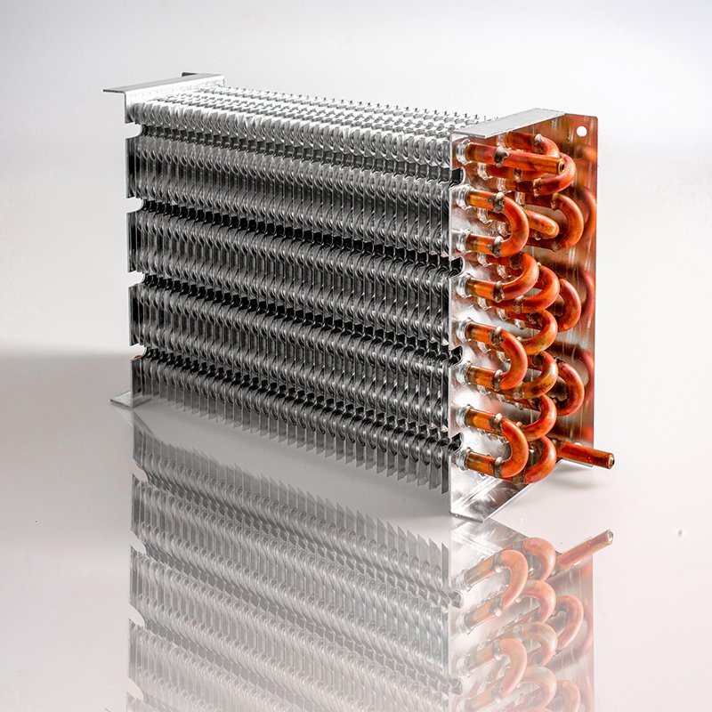 Freezer Refrigerator Refrigeration Spare Parts Copper Tube Air Cooled Condenser Evaporator Coils Heat Exchangers with Fan Motor
