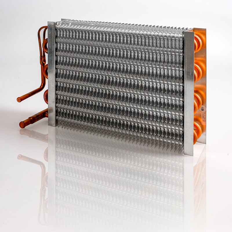 Freezer Refrigerator Refrigeration Spare Parts Copper Tube Air Cooled Condenser Evaporator Coils Heat Exchangers with Fan Motor