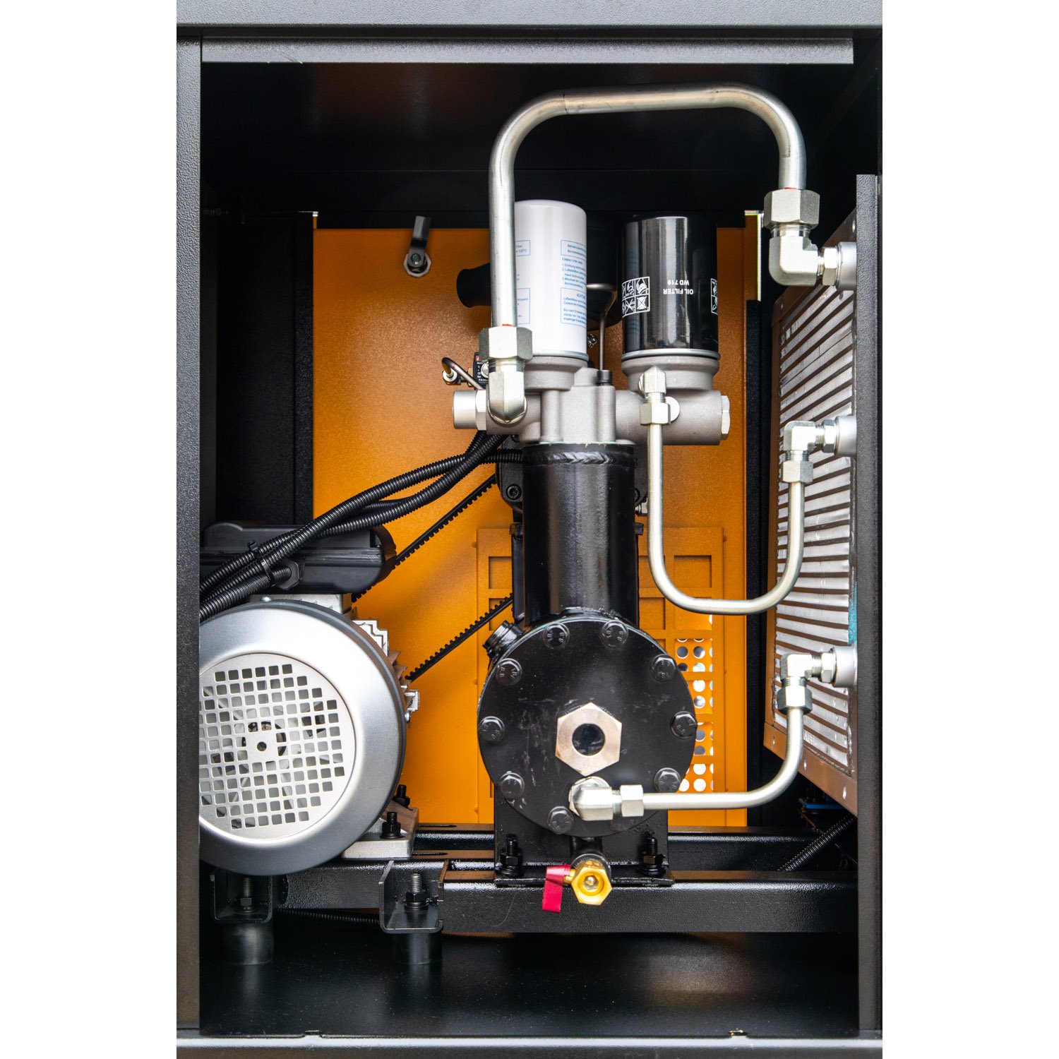 4KW 5.5HP Rotary Screw Air Compressor 18cfm@125psi with 60Gallon Vertical Tank Mounted Industrial Compressed System