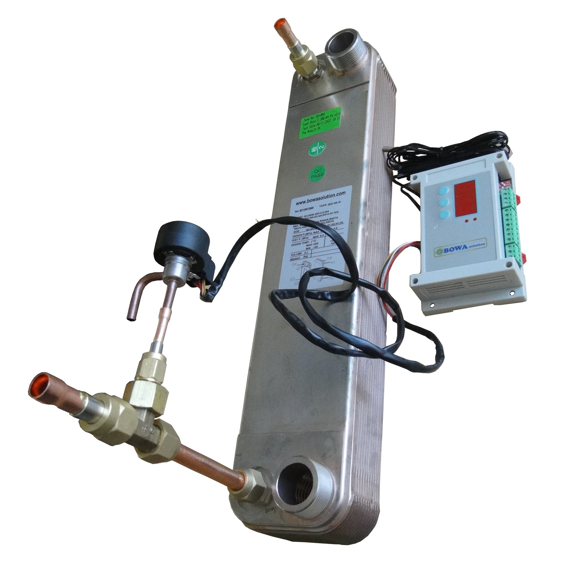 6450kcal Heat Exchanger Kits of Heat Pump Water Heater Matching 3HP AC Compressor Is Used for 24000BTU or 8KW Heating Units