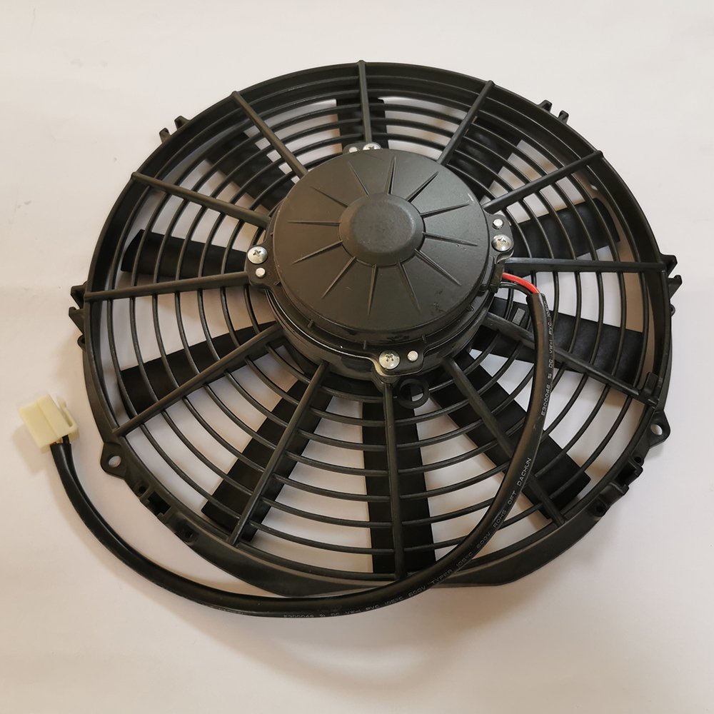 11" 24v Fan Motor Brushed Fan Bus DC Condenser Cooling Air Condensers Replacing SPAL Fan