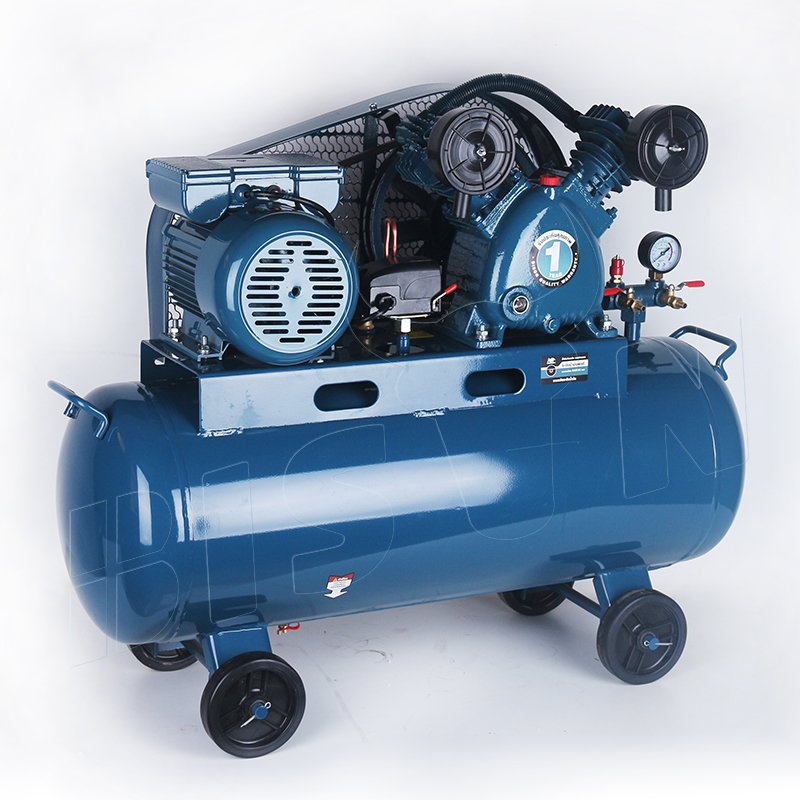 Bison Best Price 230V 2hp 2 Hp Ac Belt Driven Air Compressor 100L 3Hp Air Compressor Belt Driven