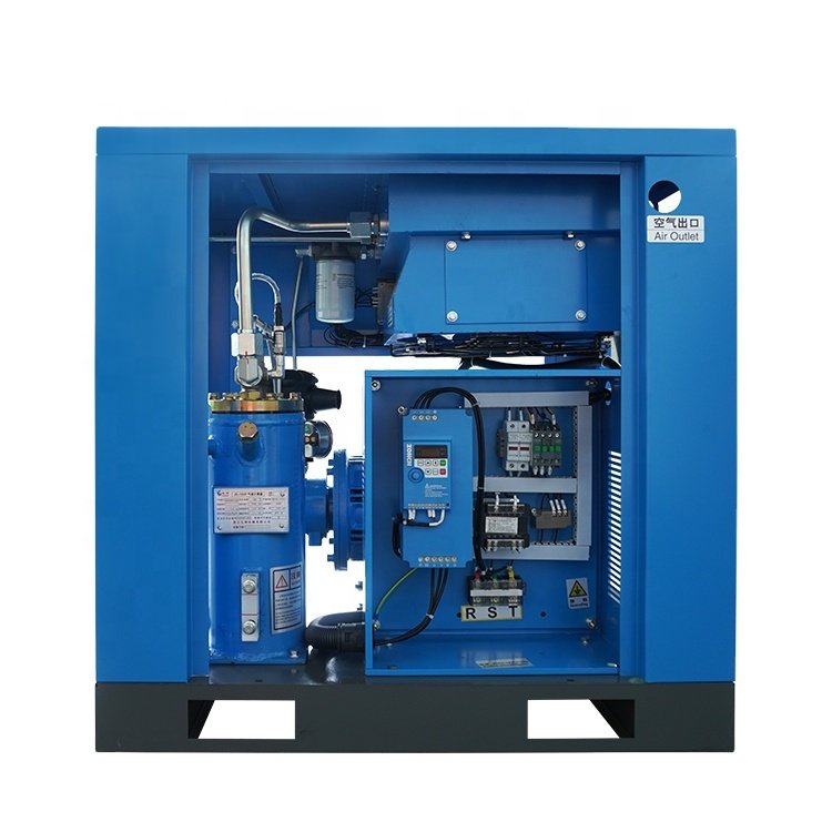 Screw Compressor 7.5kw 11kw 22kw 8bar 10bar Screw air Compressor with Inverter 10hp