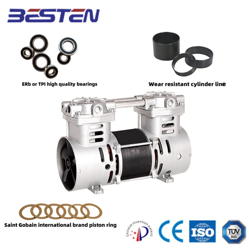 Mute Oli-free air Compressor Silent air Compressor Without Oil Laboratory air Compressor Oilless BST260AF/BSAC220V110V380V440