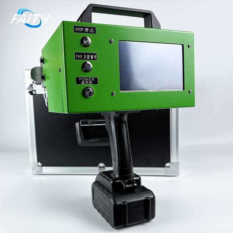 Deep Dot Peen Marking Machine Handheld Portable Printer on Metal Aluminum Hard Stainless Steel