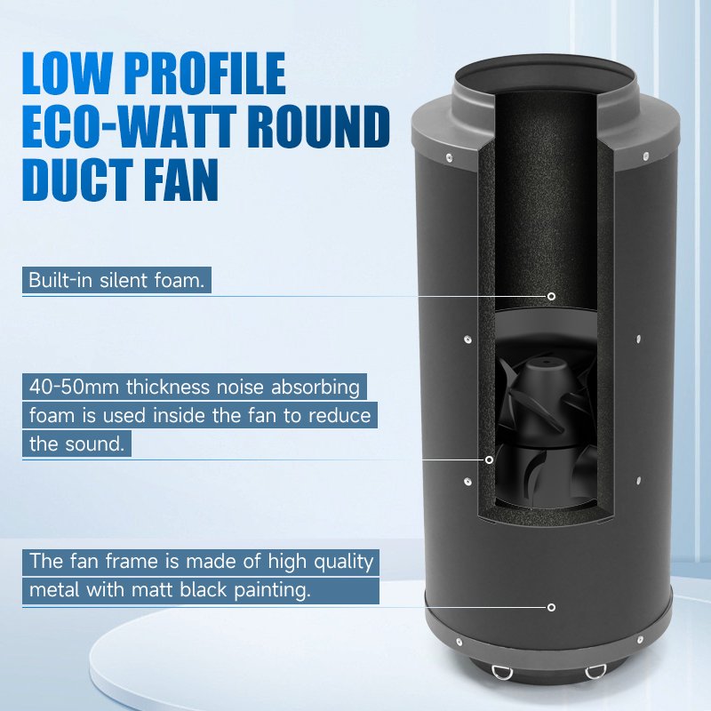 Hon&Guan AC 220~240V OEM/ODM 12 Inch Ventilation Bathroom Silent Duct air Extractor Fan HDI-315PE OEM/ODM