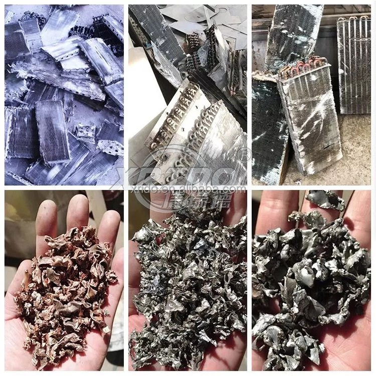Conditioner Radiator Recycling Copper Aluminum Shredder Sorting Radiator Copper Aluminum Separating Machine