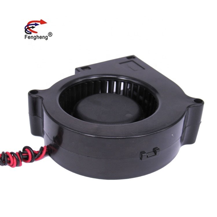 DC 12V IP68 Waterproof Mini Air Blower Fan 75x75x30mm High Speed Turbo Cooling Fan for Auto Cool Solar Power Car