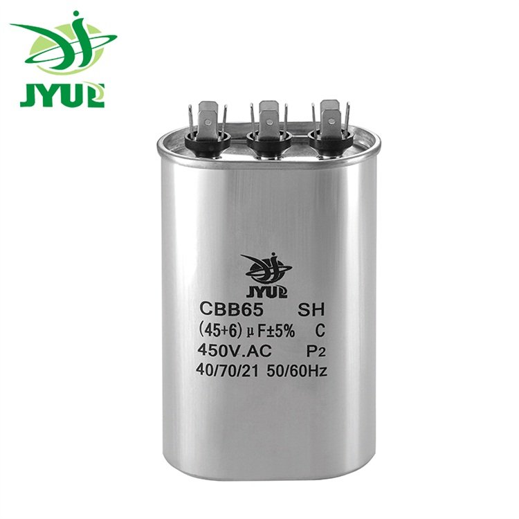 CBB65 370v450V 25uf Air Conditioner Compressor Starting And Running Capacitors