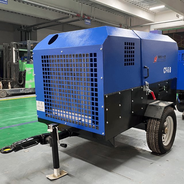 60KW 185 Cfm 30-gallon Best Mobile Diesel Screw Air Compressor for Truck Equipment Rental 8bar/10bar/15bar/17bar/18bar/20bar