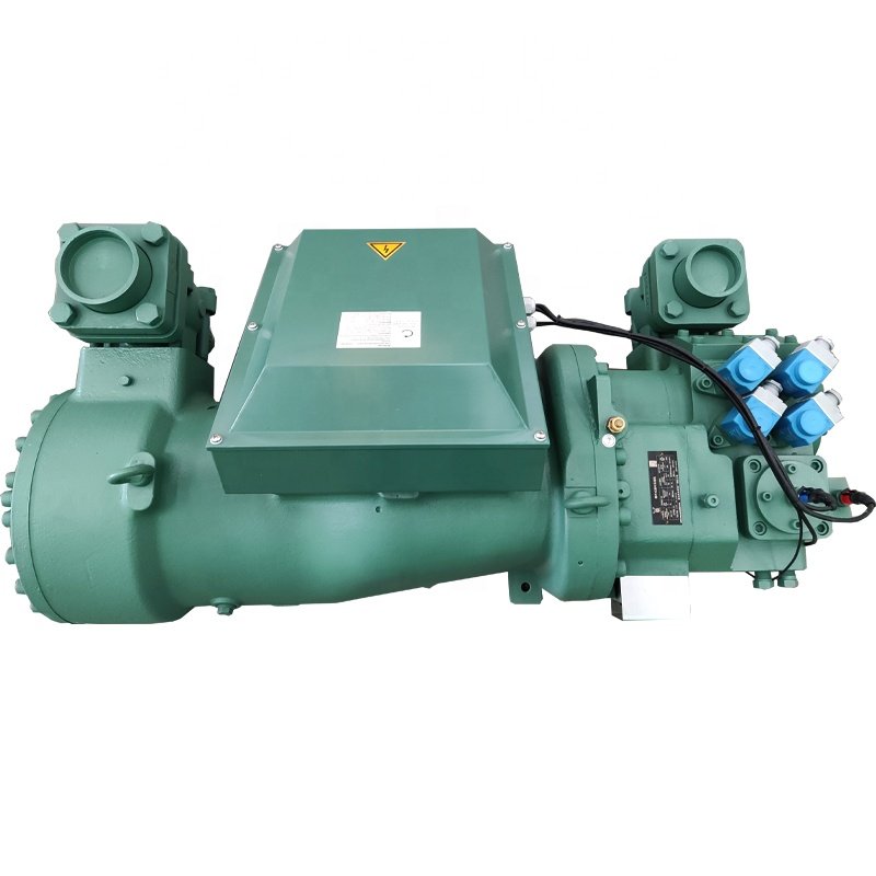 110KW Replace BITZER Semi-closed Screw Refrigeration Compressor China Freezer Compressor Condensing Unit Customized HSK8551-110