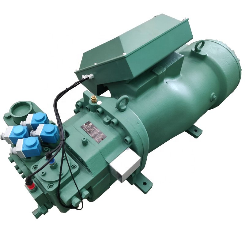 110KW Replace BITZER Semi-closed Screw Refrigeration Compressor China Freezer Compressor Condensing Unit Customized HSK8551-110