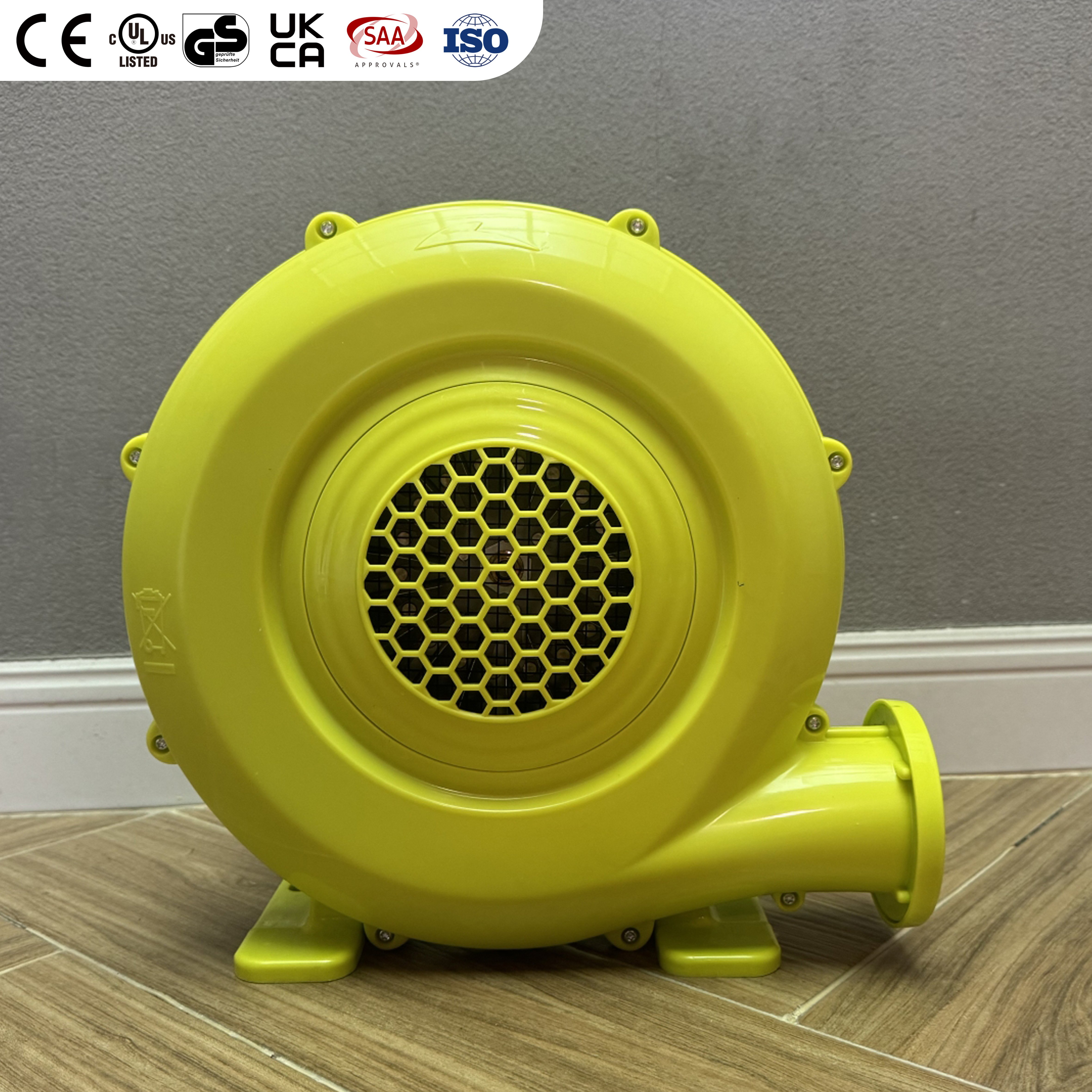 Factory Direct Commercial Plastic Light Weight air Blower for Inflatable Bouncy House 350W