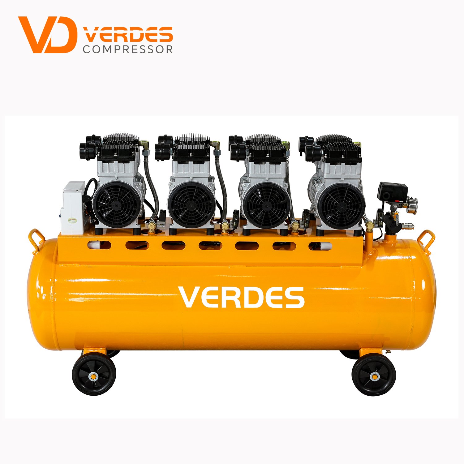 Best Quality Oil Free 150 Litre air Compressor 2 hp 3hp Double Piston air Compressor Direct Drive Dental Chair air Compressor