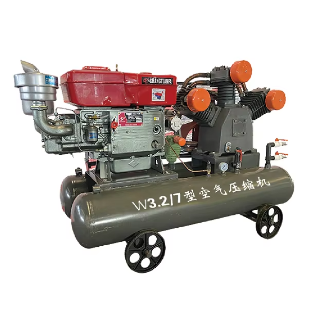 High Quality S1125*22kw 3.2m3//min 7bar Low Noise Industrial Machine Piston Air Compressor