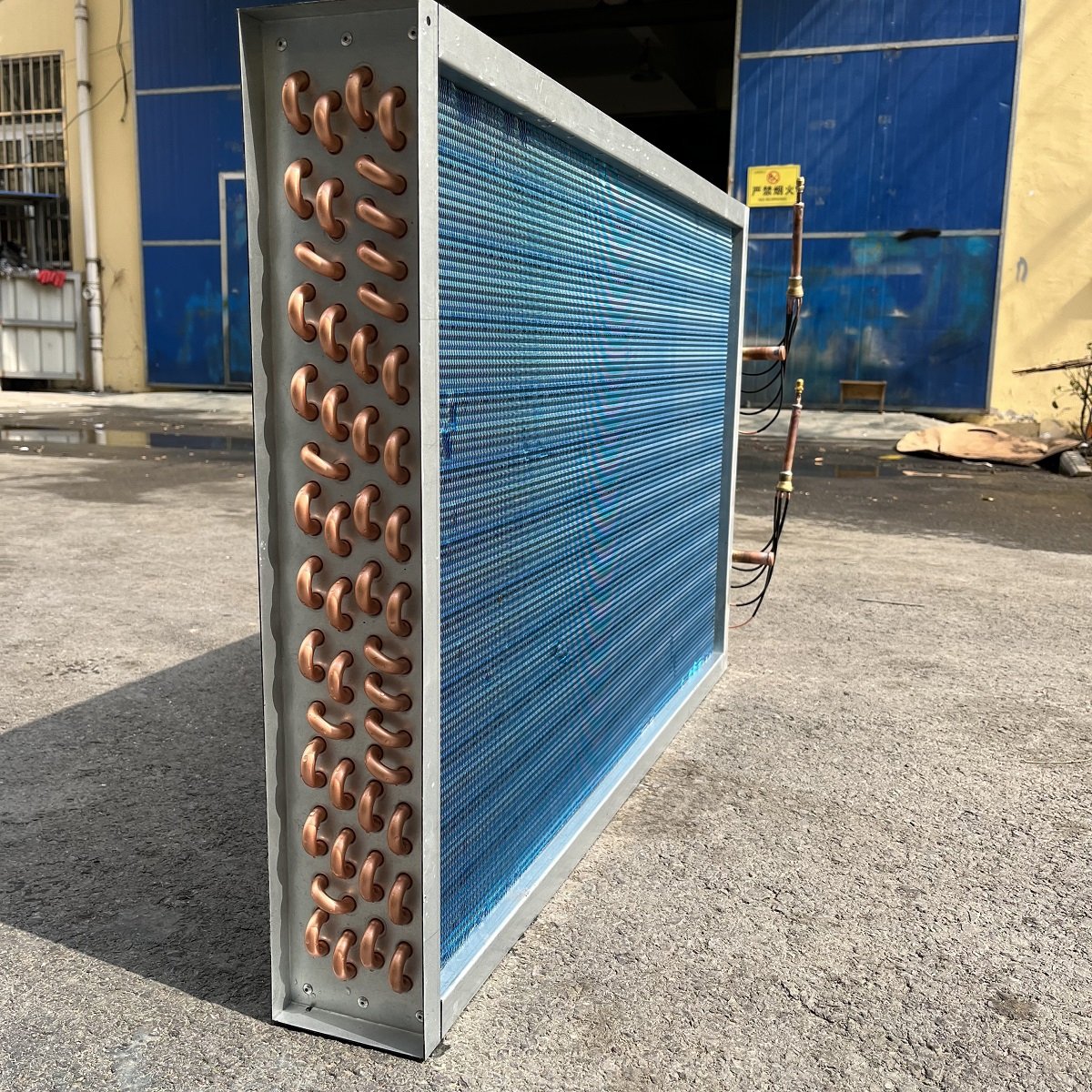Copper Water AC System Fan Coil Unit With New Cooler Components Tube Heat Exchanger Evaporator Condenser Radiator Core Plate