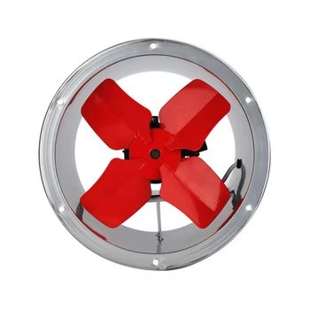 Wholesale Axial Blower Fan Aluminum Blade Wall Duct Mount Hotels Restaurants Industries OEM Supported AC Electric Power Source