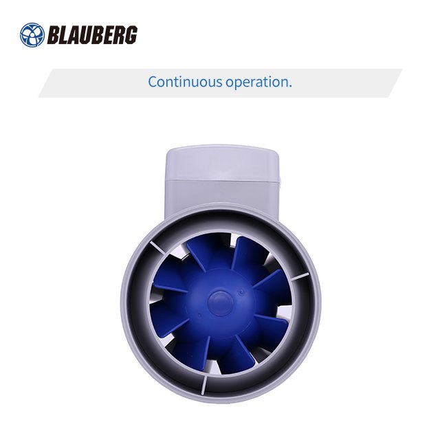 Blauberg 6 Inch 160mm External Rotor Motor 2 Years IP44 Plastic AC Industrial Duct Fan Flow Blower Fan for Restaurant
