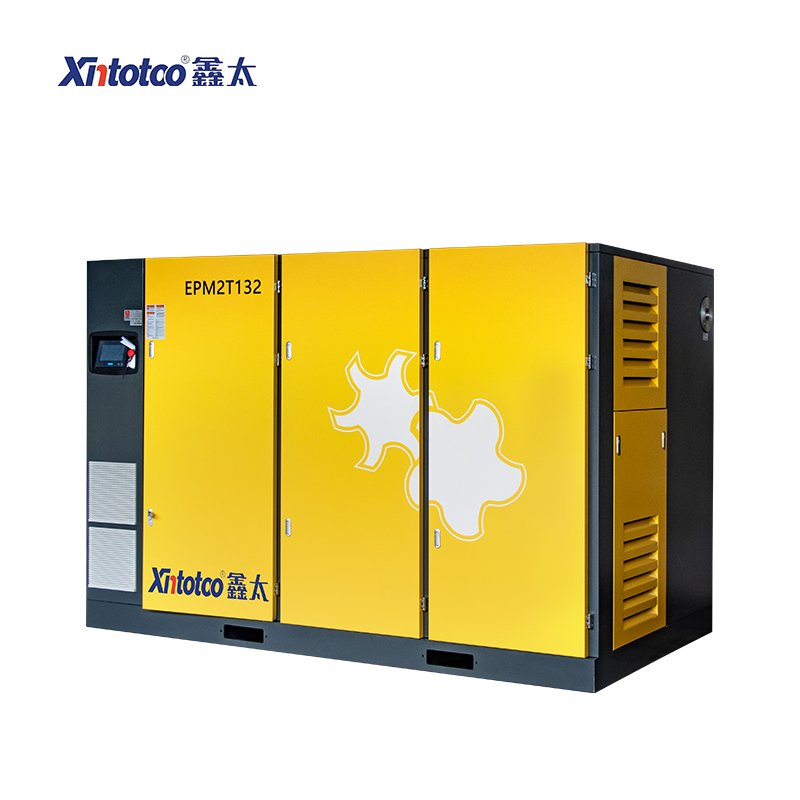 Double-stage Industrial Silent Energy-saving Motor 10HP 7.5kw Power Frequency Rotary Screw air Compressor