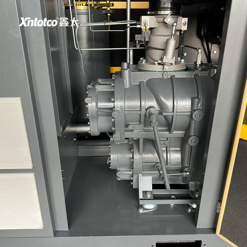 Double-stage Industrial Silent Energy-saving Motor 10HP 7.5kw Power Frequency Rotary Screw air Compressor