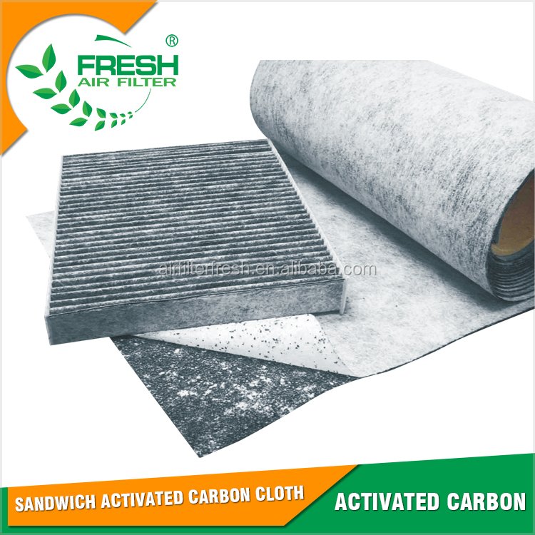 Foshan Spray Paint Booth Ventilation System Activated Carbon Fabric Filter Activate Carbon Cabin Filter