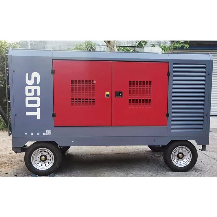 Kaishan diesel Driven Mobile Screw air Compressor 300 Cfm High Pressure Mobile diesel air Compressor