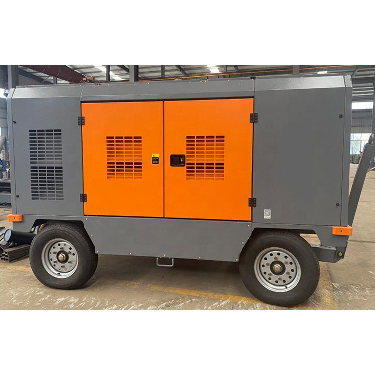 Kaishan diesel Driven Mobile Screw air Compressor 300 Cfm High Pressure Mobile diesel air Compressor