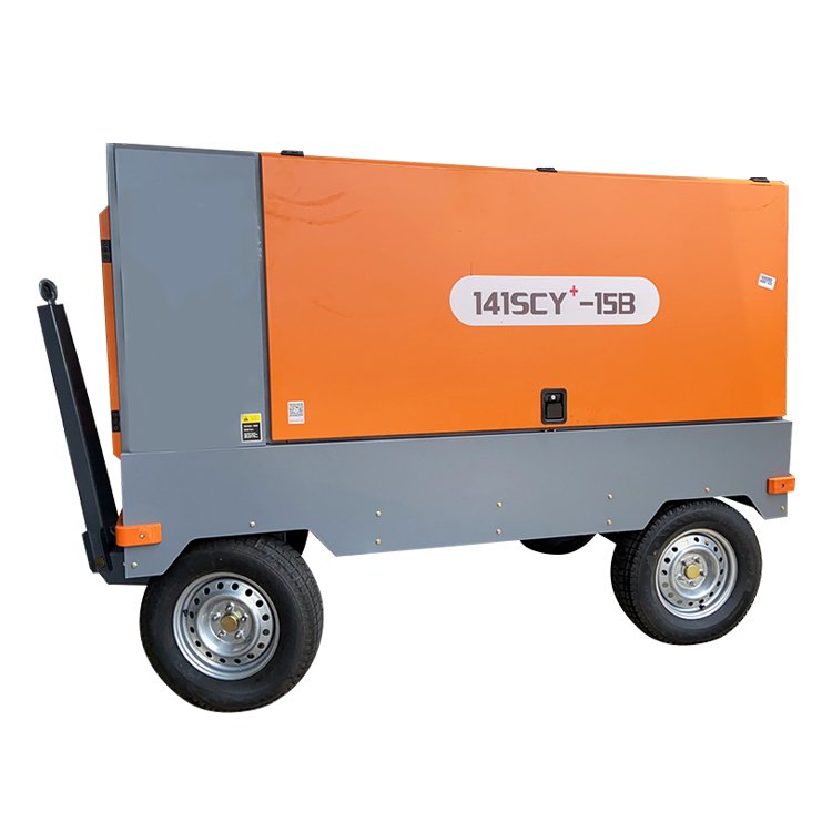 Kaishan diesel Driven Mobile Screw air Compressor 300 Cfm High Pressure Mobile diesel air Compressor