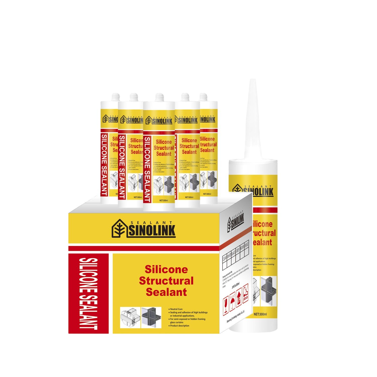 China Supplier Aircraft HVAC Duct Tile Adhesive Tube Scellant Impermable Transparent RTV Neutral Silicone Sealants