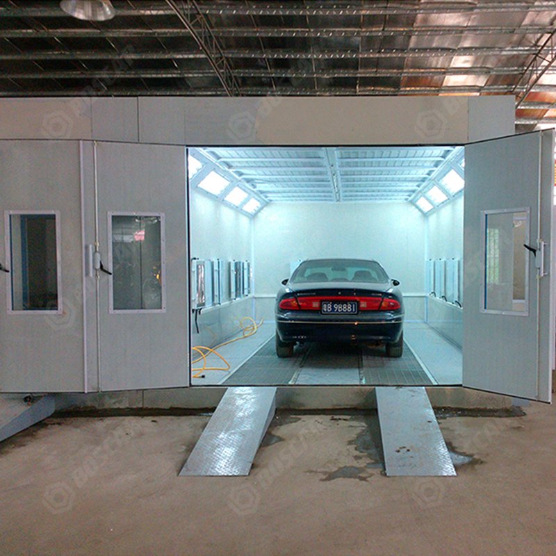 Environmental Friendly Filtering Electric Vehicle Heating System Car Painting Room 7m Spray Booths Paint Box Painting Cabin