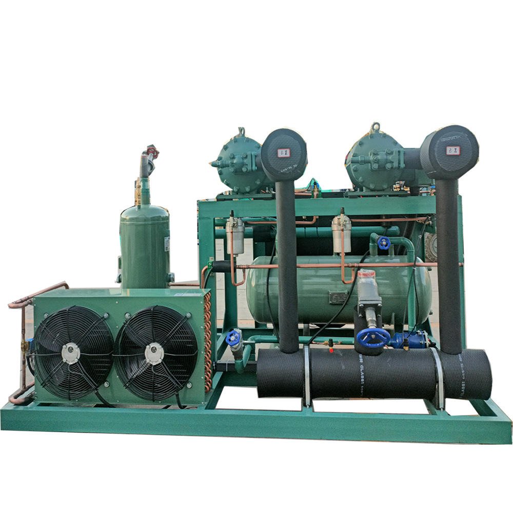 2025 110KW Screw Refrigeration Unit Air-cooled Condensing Unit Screw Compressor Cooling Unit of Bitzer 3-HSK5363-40