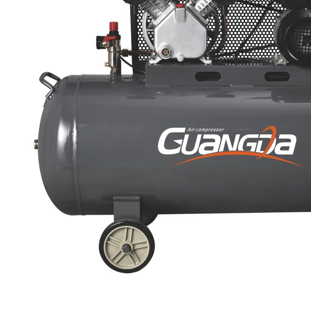 2 hp 1.5kw 8 bar High Pressure Dual Cylinder Belt Drive air Compressor