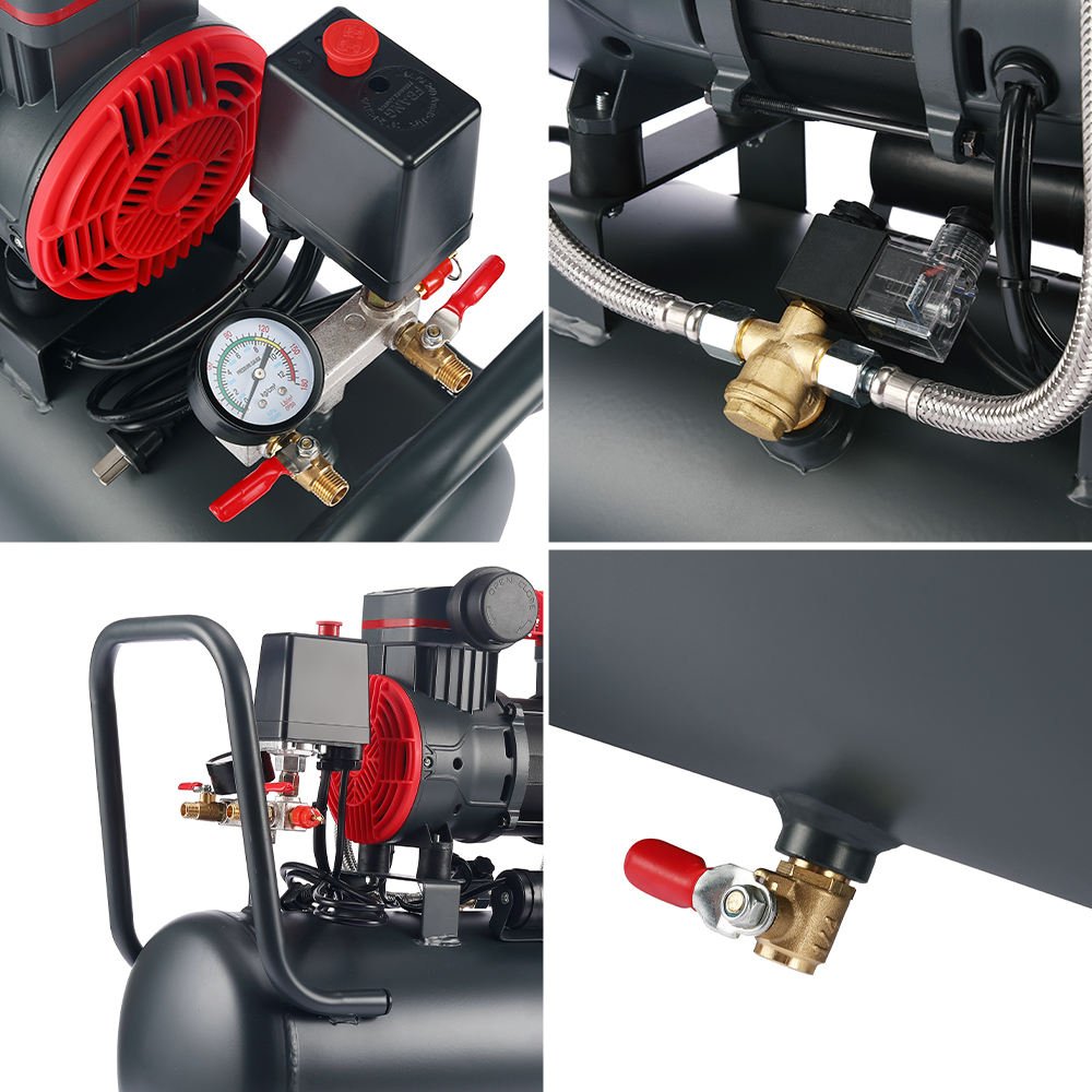 OUBAO Portable 24L 1.5Kw Portable Mini Oil Free Air Compressor on Sale