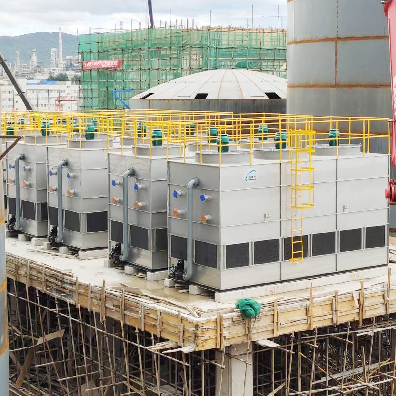 Steam Evaporation Condenser Acetic Acid Closed Water air Cooling Tower Cracking Furnace 400 Ton Water Tower