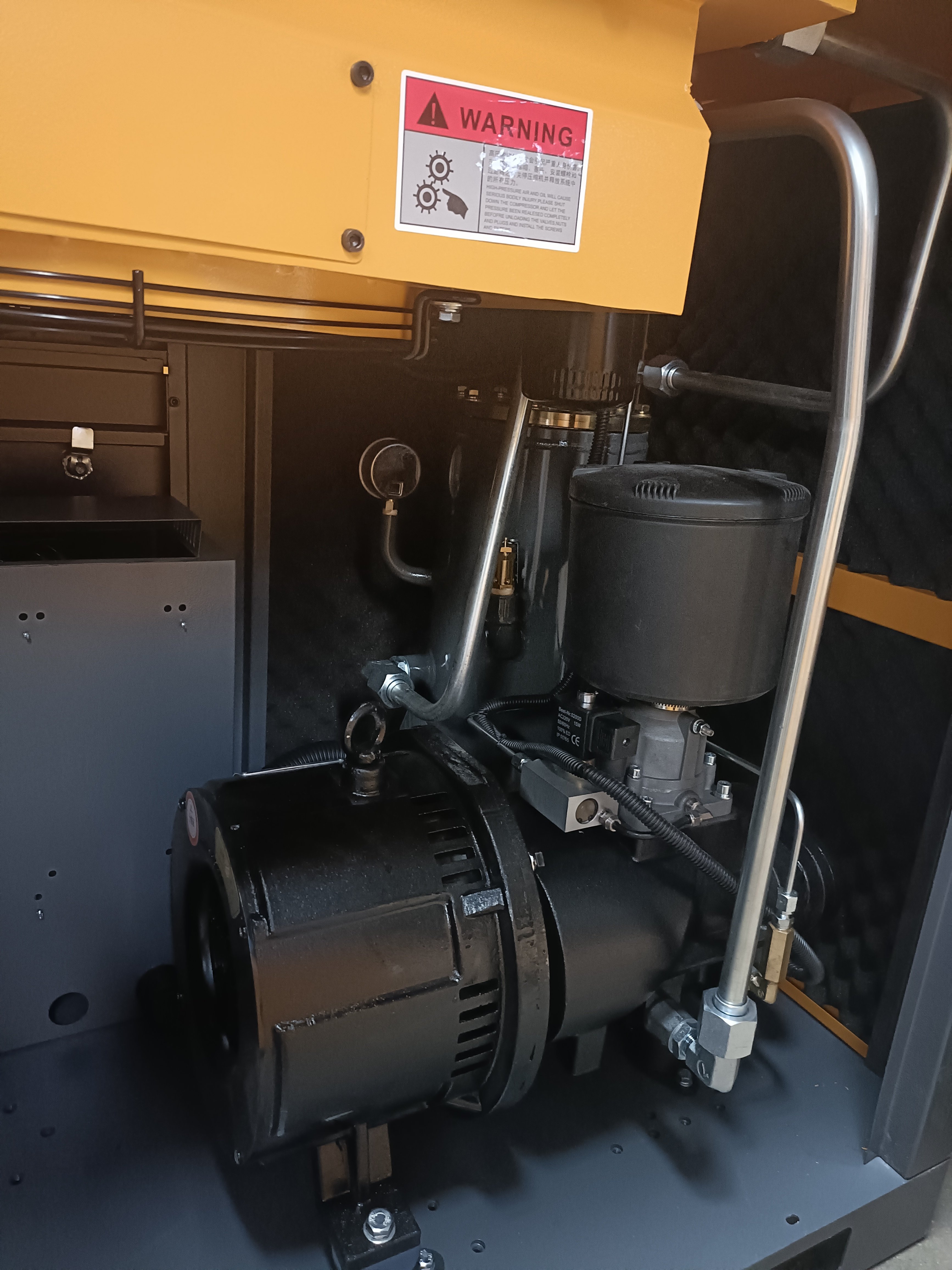 Electric 20 hp 15 KW Industrial Stage Screw Air Compressor for Sale