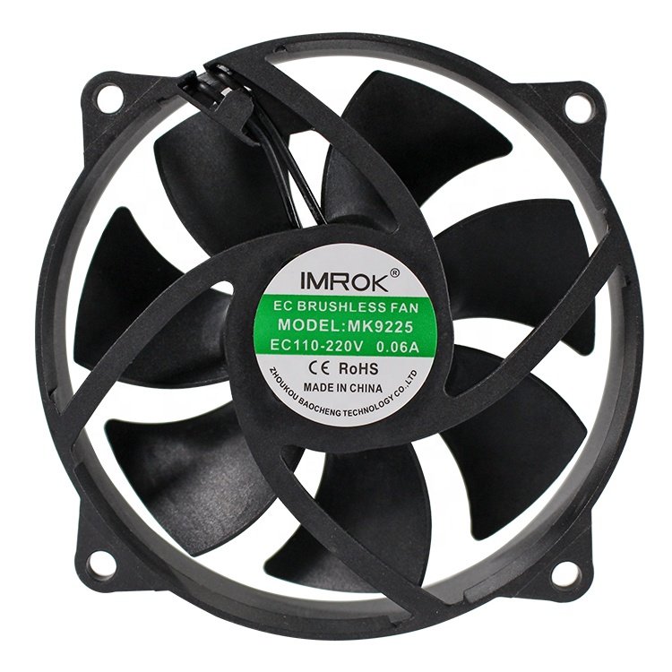 92MM Round Frame Axial Fan EC 110V 220V 92X92X25mm Small Size Brushless Cooling Fan