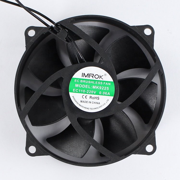 92MM Round Frame Axial Fan EC 110V 220V 92X92X25mm Small Size Brushless Cooling Fan