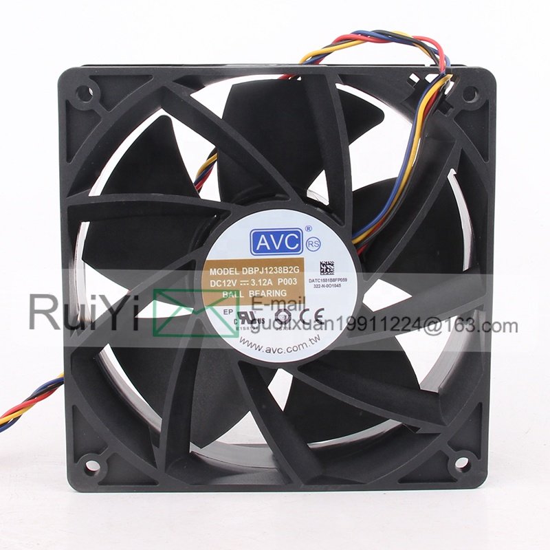 New AVC 24V 48V DC12V 3.12A EC AC 120X120X38MM 12CM 12038 T2T Core Dynamic PWM Temperature Control DBPJ1238B2G Cooling Fan