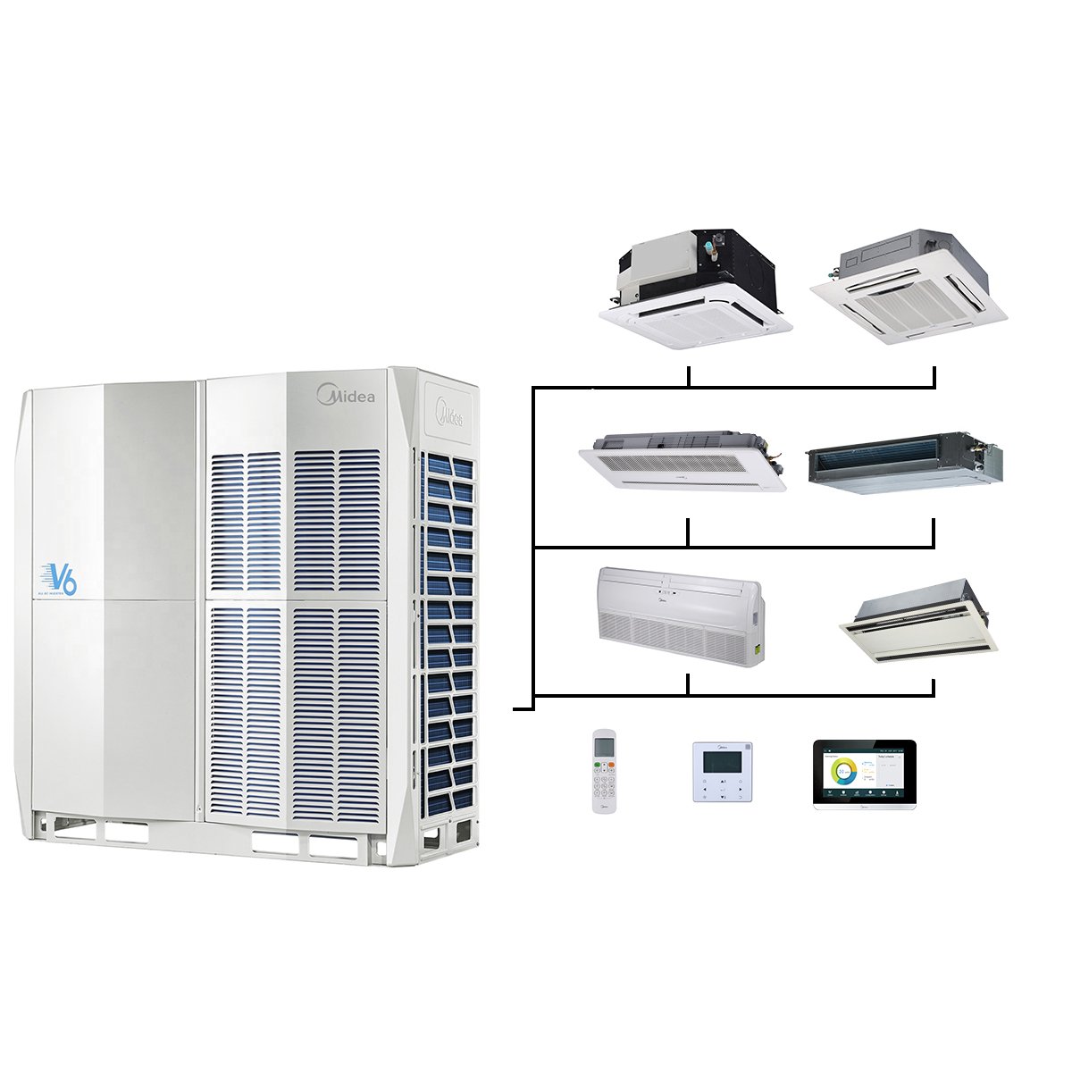 High Seer 2.5Ton 5Ton Carrier Water Fan Coil Unit Cassette Type Ceiling Mounted Air Conditioner Manufacturer