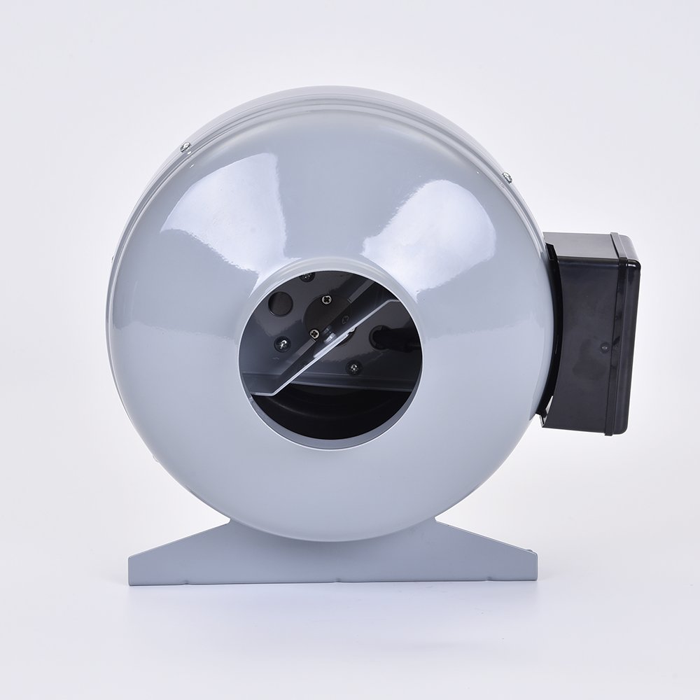 EC 200mm 230V 120W Brushless Circular Inline Duct Fan Exhaust Induction Centrifugal Fans Blower for air Purifier