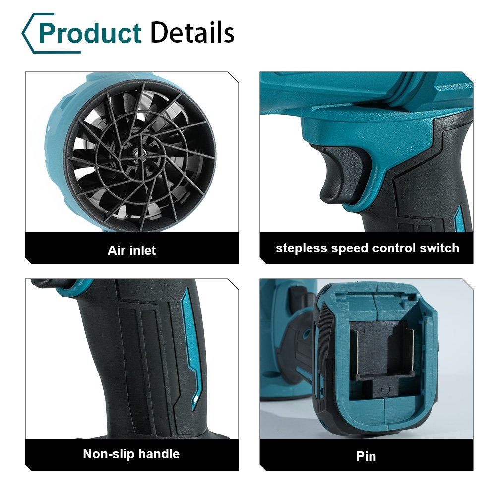 1000W 80 M/S Portable Handheld Compressed Air Duster Industrial DIY Electric Small Blower Jet Fan for Cleaning