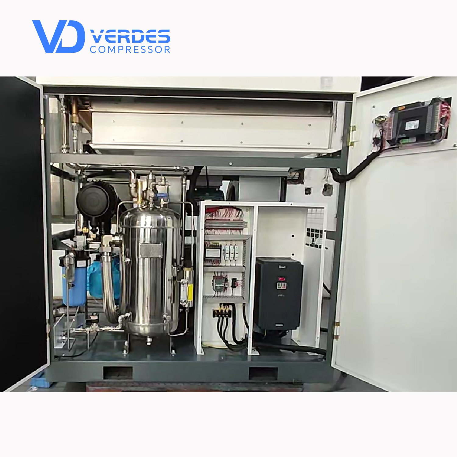 Factory Wholesales Direct Sales Silent 10bar 45kw Oil Free Screw air Compressor Prices Industrial Compressors