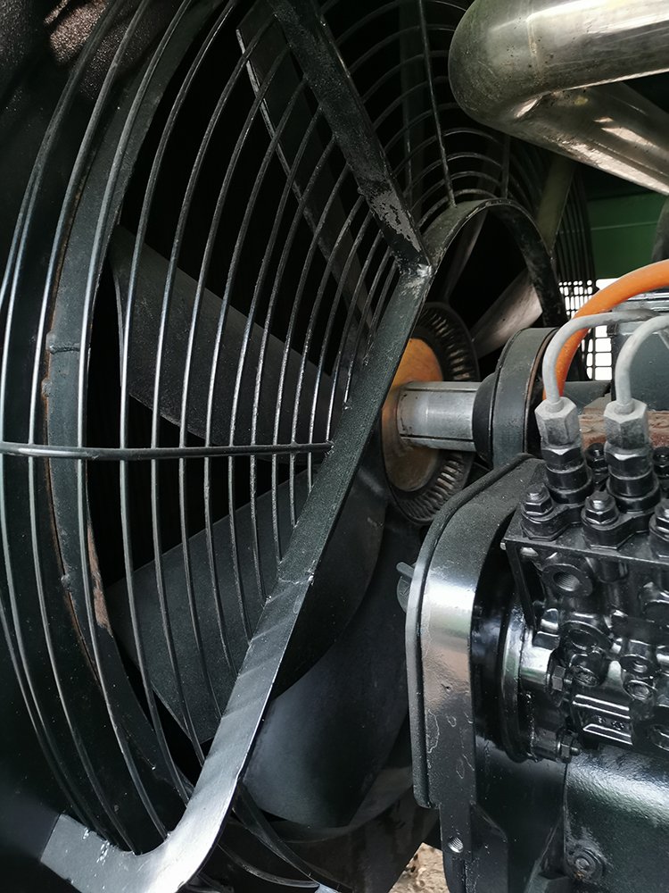 Second Hand Kaishan 26/20 air Compressor 2018 Model 20baryuchai Engine Stable diesel Screw air Compressor