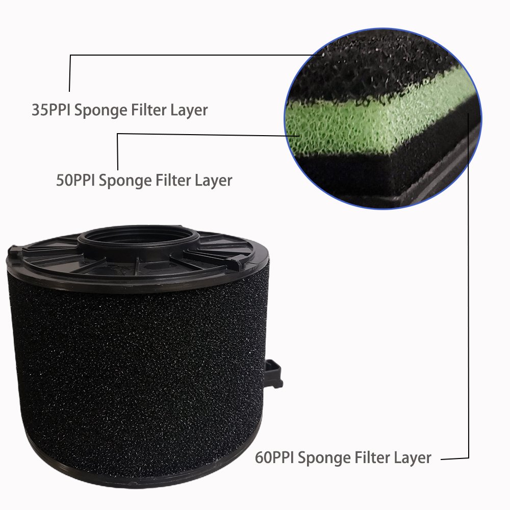 XTechnor 8W0 133 843 E Air Purifier Engine Filter Replacement Compatible with Audi A4 2.0L L4 Fuel Injection 170/190BHP, Ultra 2