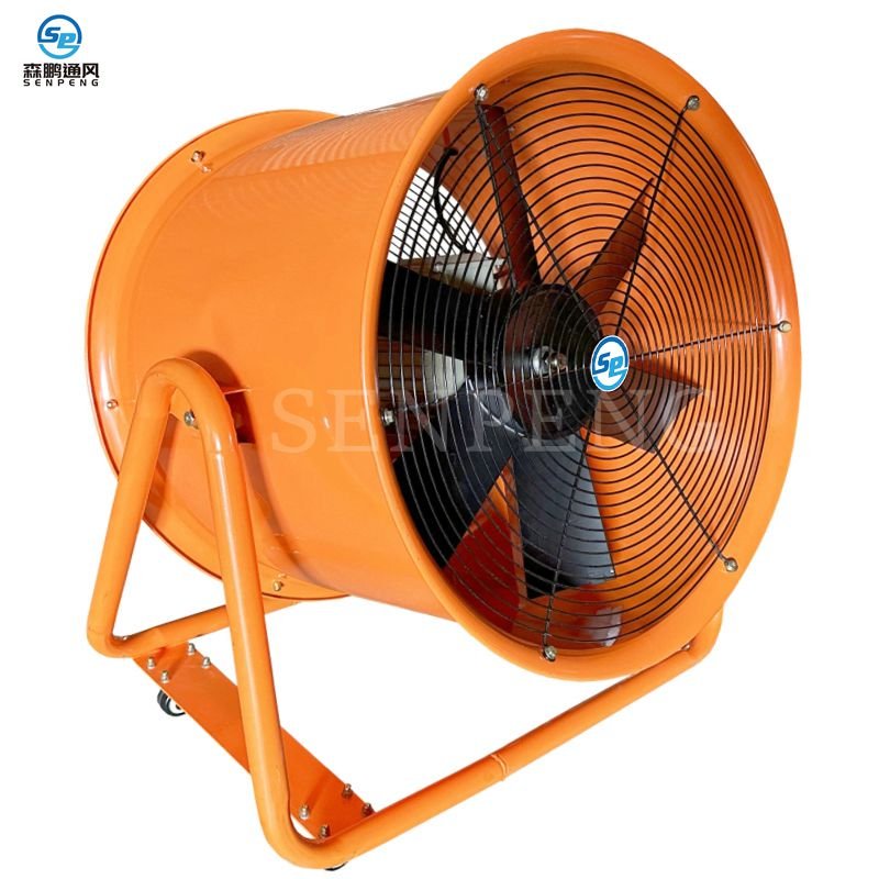 24" 600mm 220V Industrial Movable Ventilation Fan Axial Flow Air Blower Fan