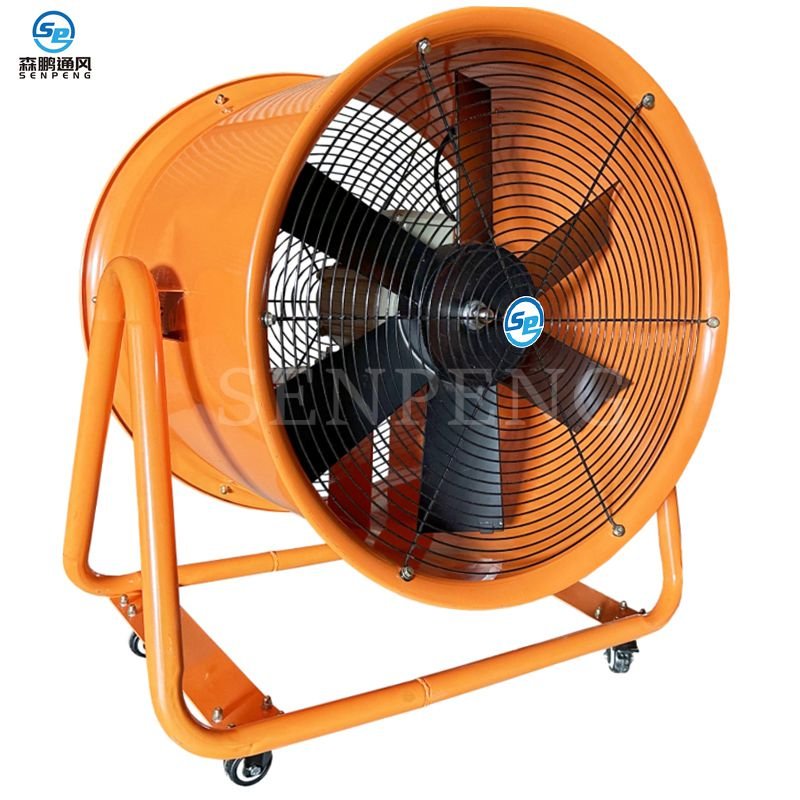 24" 600mm 220V Industrial Movable Ventilation Fan Axial Flow Air Blower Fan