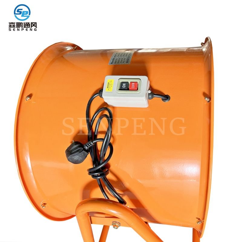 24" 600mm 220V Industrial Movable Ventilation Fan Axial Flow Air Blower Fan