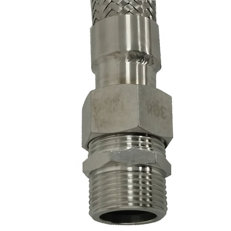 LEEBOO Wholesale 25mm Fan Coil Corrugated Pipe Flexible Split Metallic Hose Stainless Steel 304 Braided Wire Hose