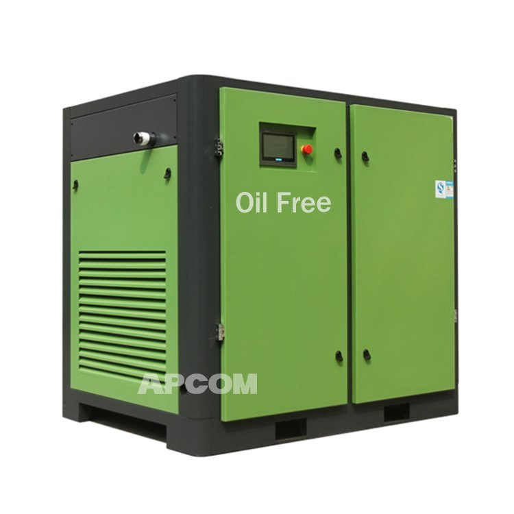 Water Lubrication Oil Free Screw 22kw Food Air Compressor Oilless Screw Air Compressor Medical Oil Free Air Compressor 30Hp