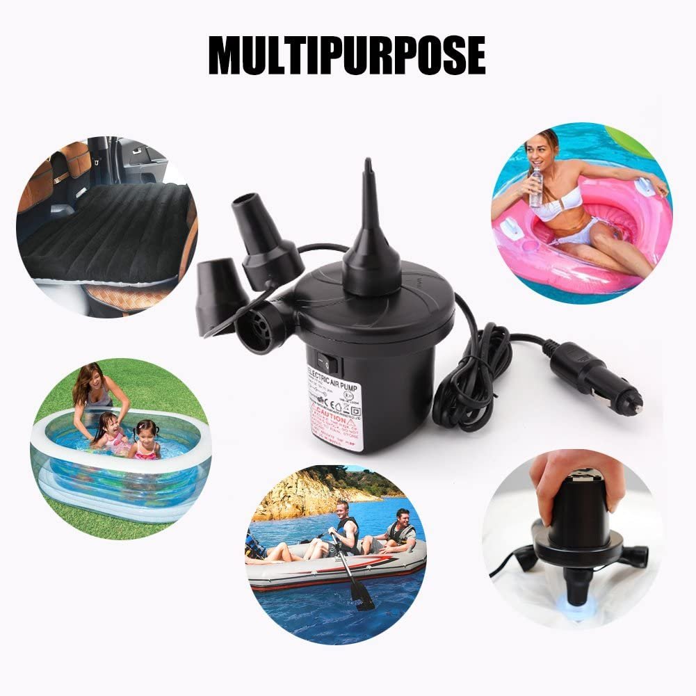 2025 OEM JY Factory Sale Inflatable 12v Dc Electric Inflator Electric Portable Air Pump For air Bed air Mattresses